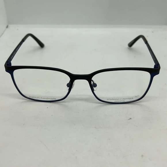 Prodesign 1452 Men’s Eyeglasses Frames Case RXable 6121 Bluish Black NWT - Picture 2 of 7